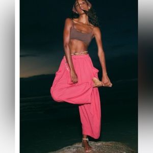Free People Quinn Pants in Miami Beet